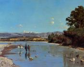 The Banks of the Durance at Puivert 2 - 保罗·卡米尔·吉谷